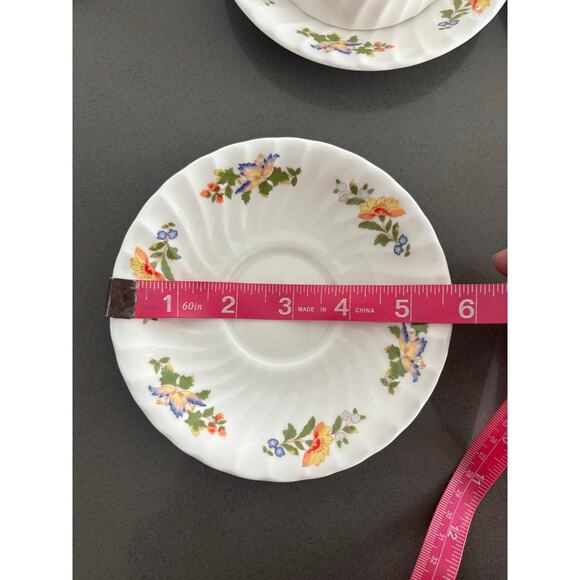 AYNSLEY COTTAGE GARDEN FINE BONE TEA CUP/SAUCER SET OF 8-TOTAL 20 PIECES - Picture 15 of 16